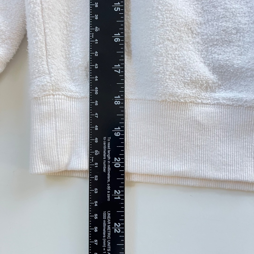 Spiritual Gangster Off The Shoulder Terry Cloth Sweatshirt Sz M White Athleisure - Picture 5 of 9